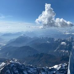 Flugwegposition um 12:50:38: Aufgenommen in der Nähe von 33010 Dogna, Udine, Italien in 3147 Meter